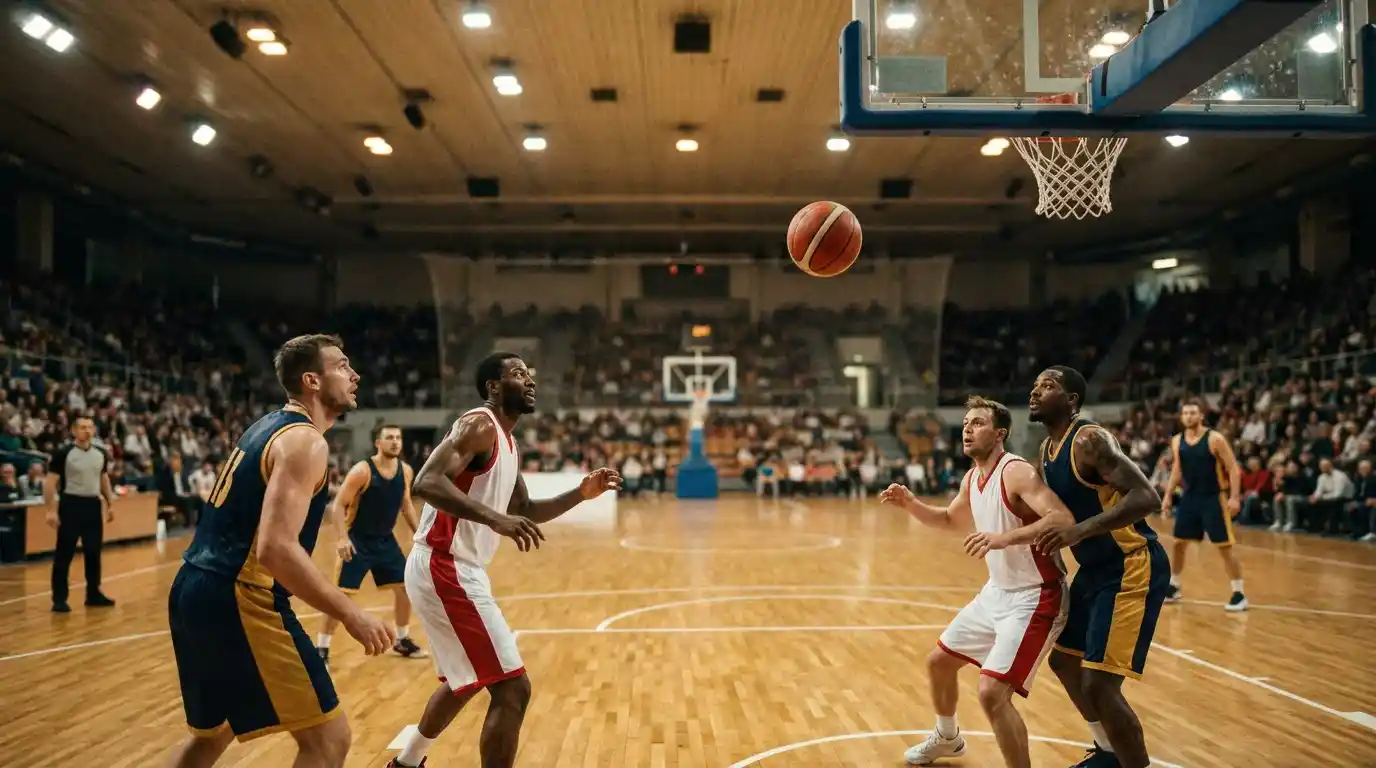 Squadre di Eurolega in azione durante una partita decisiva di fine regular season