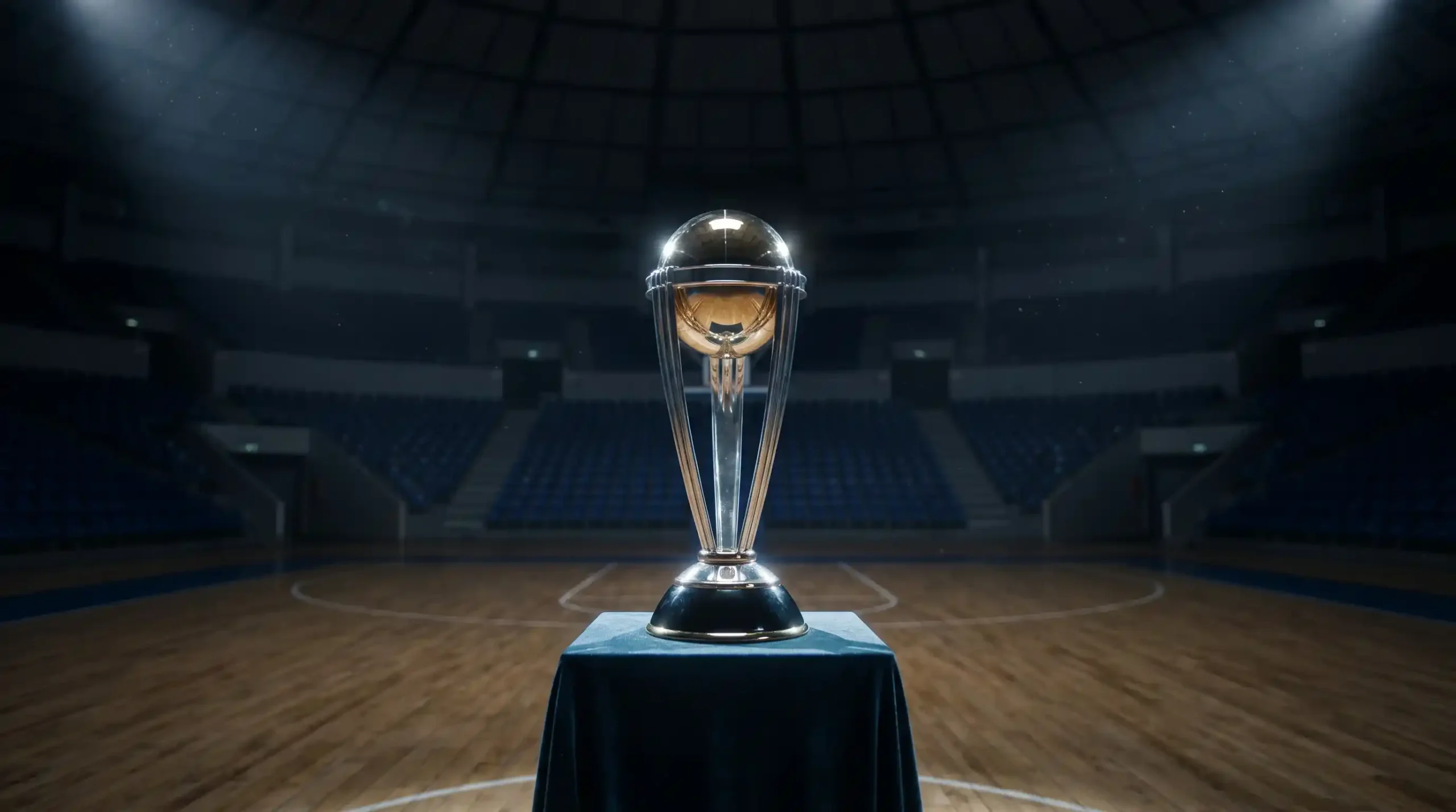 Trofeo della Turkish Airlines Eurolega esposto durante un evento ufficiale