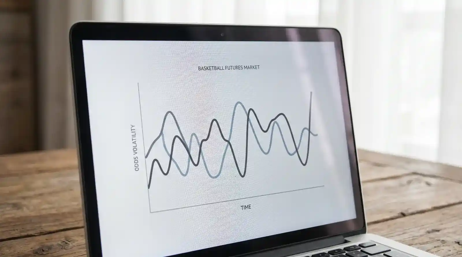 Grafico essenziale che illustra la volatilità di una quota antepost nel tempo